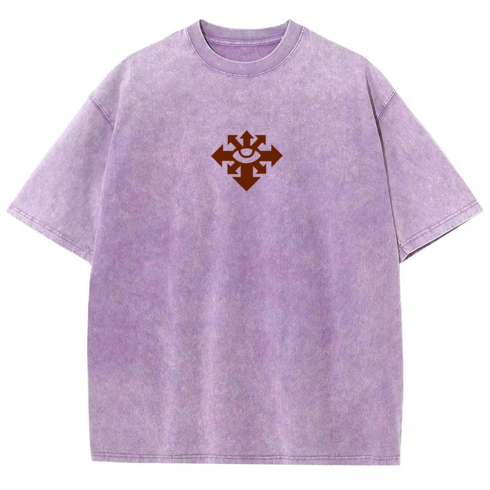 Vintage Casual Washed T-Shirt 丨WH40K