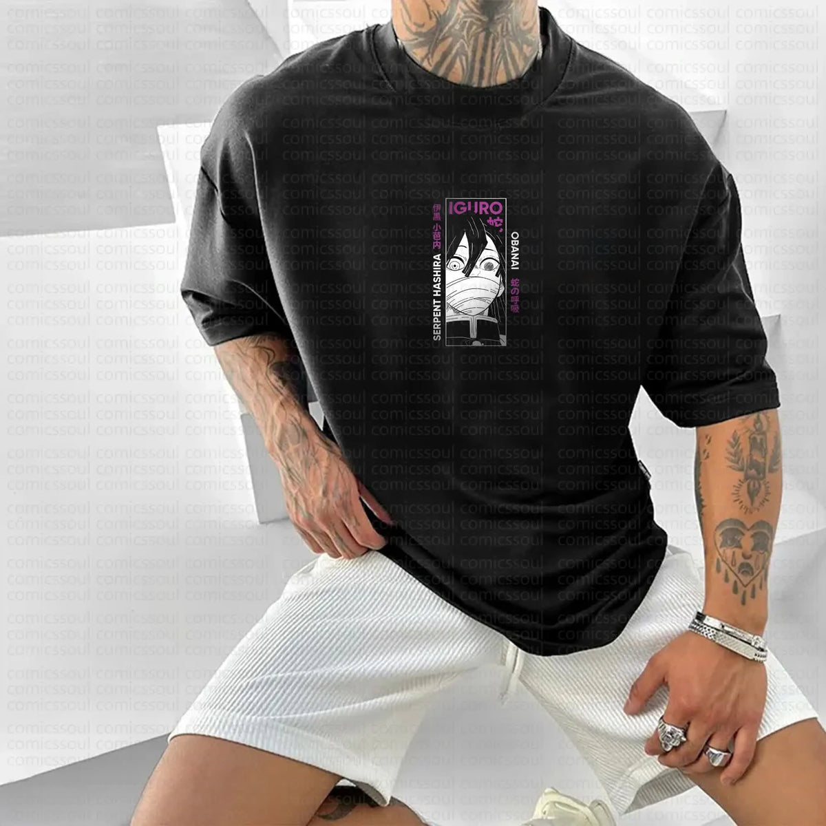 Unisex Anime Inspired Vintage T-Shirt丨Comicssoul