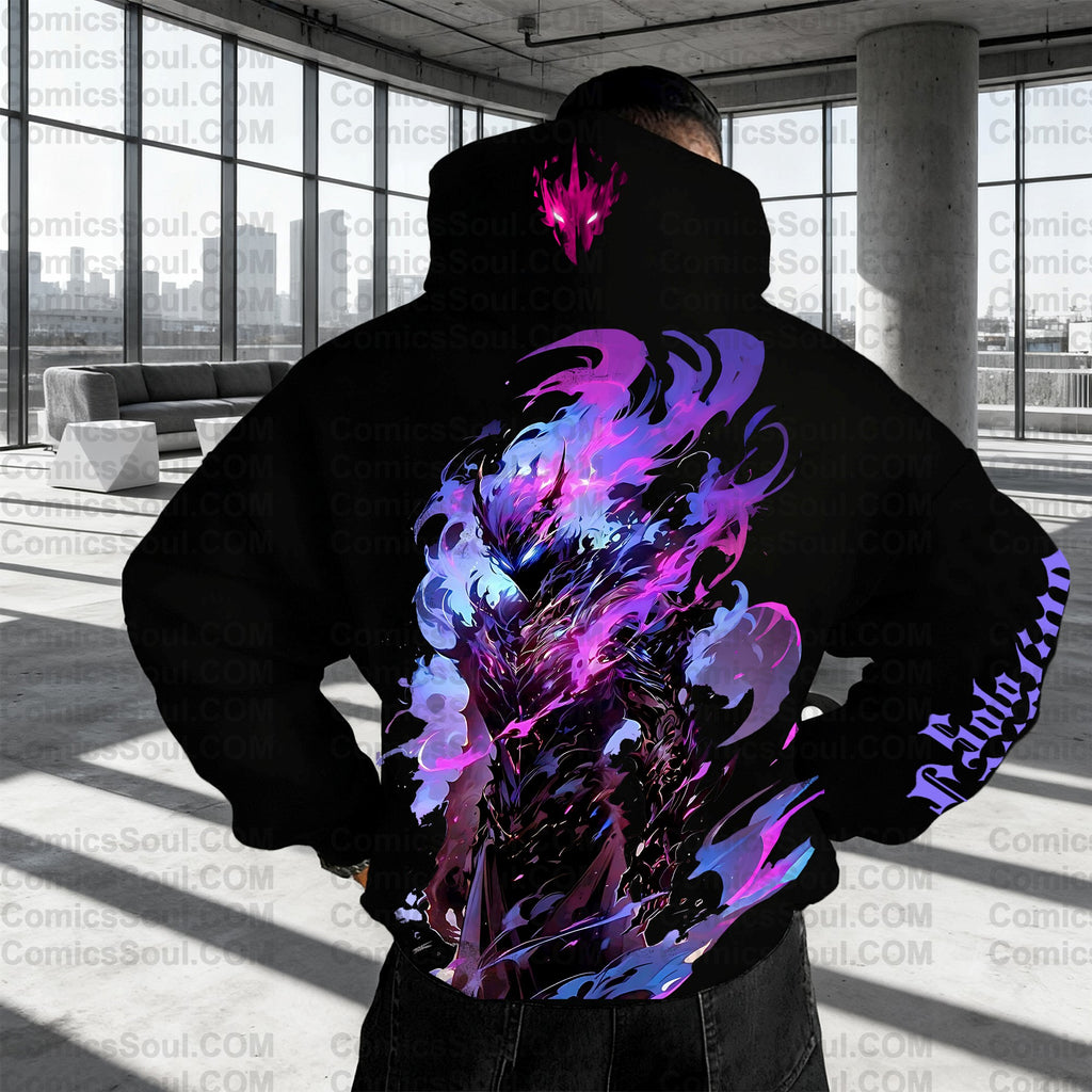 Unisex Anime Graphic Streetwear Wintage Plush Hoodie