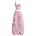 Women's Anime-Print Camisole And Pants Set