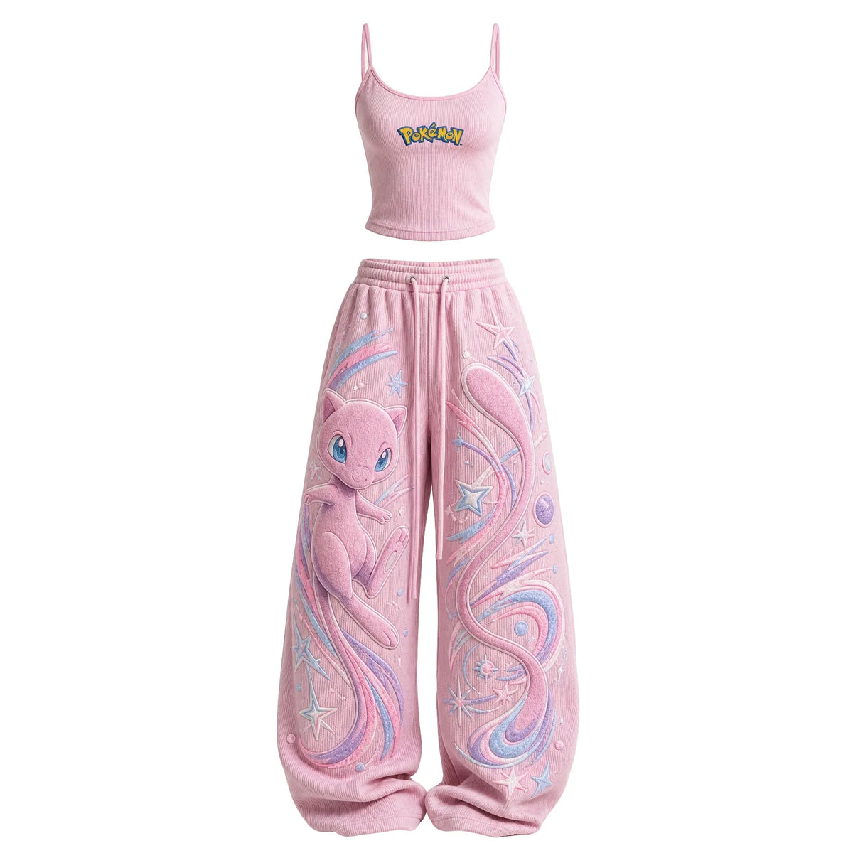 Women's Anime-Print Camisole And Pants Set