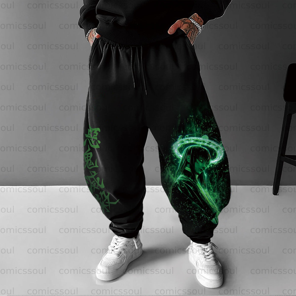Unisex Anime Inspired Vintage Pants
