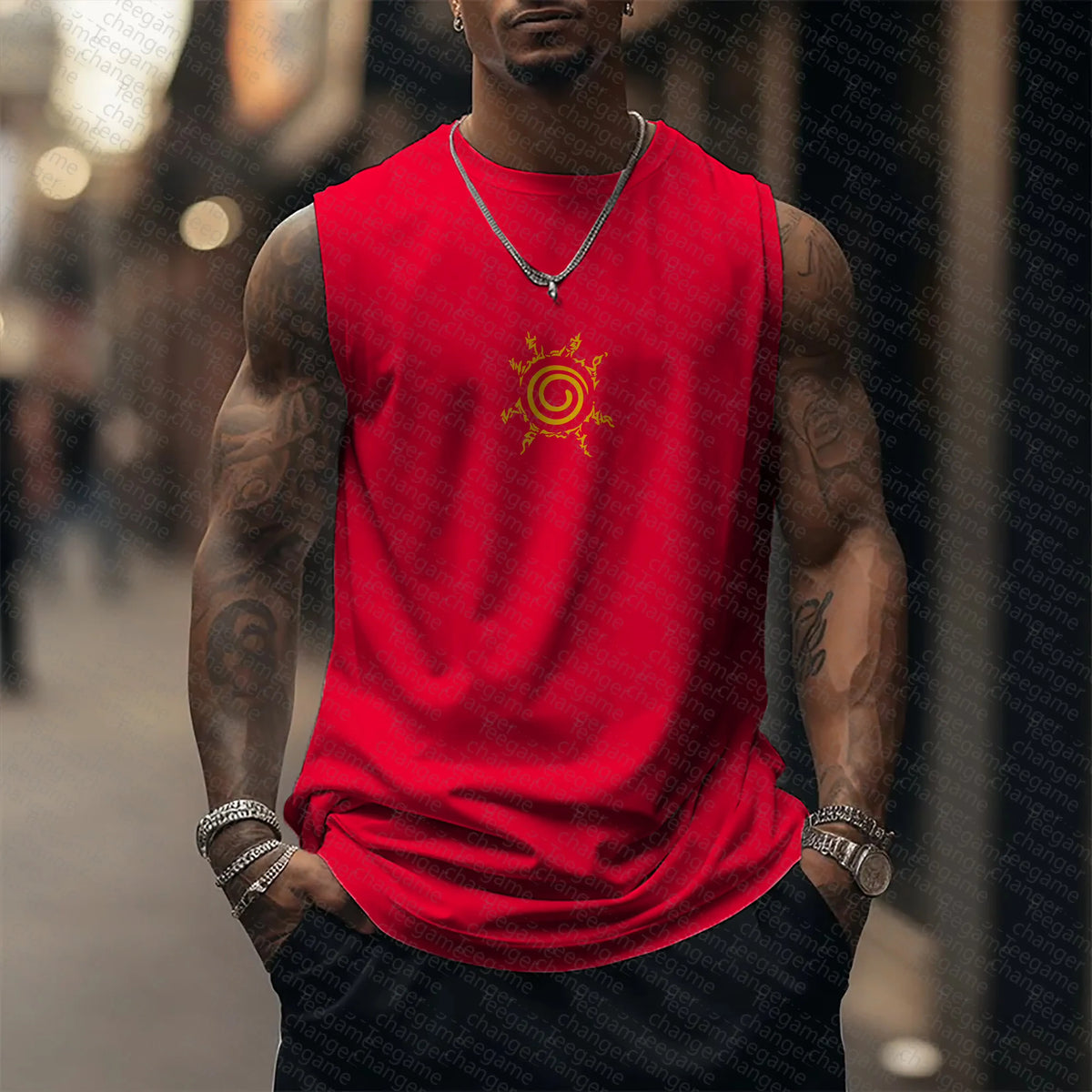 Unisex Naruto Anime Graphic Streetwear Tank Top