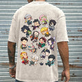 Vintage 3D Direct Inkjet Printed Washed Unisex T-Shirt