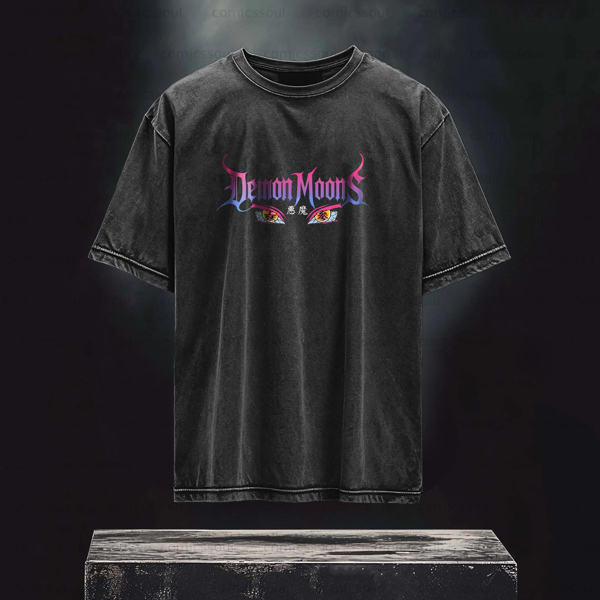 Unisex Anime Inspired Vintage Washed T-shirt