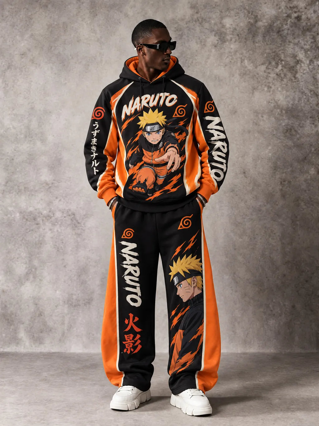 Naruto Uzumaki Hoodie and Sweatpants Set