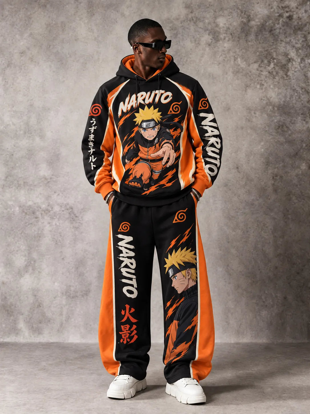 Naruto Uzumaki Hoodie and Sweatpants Set