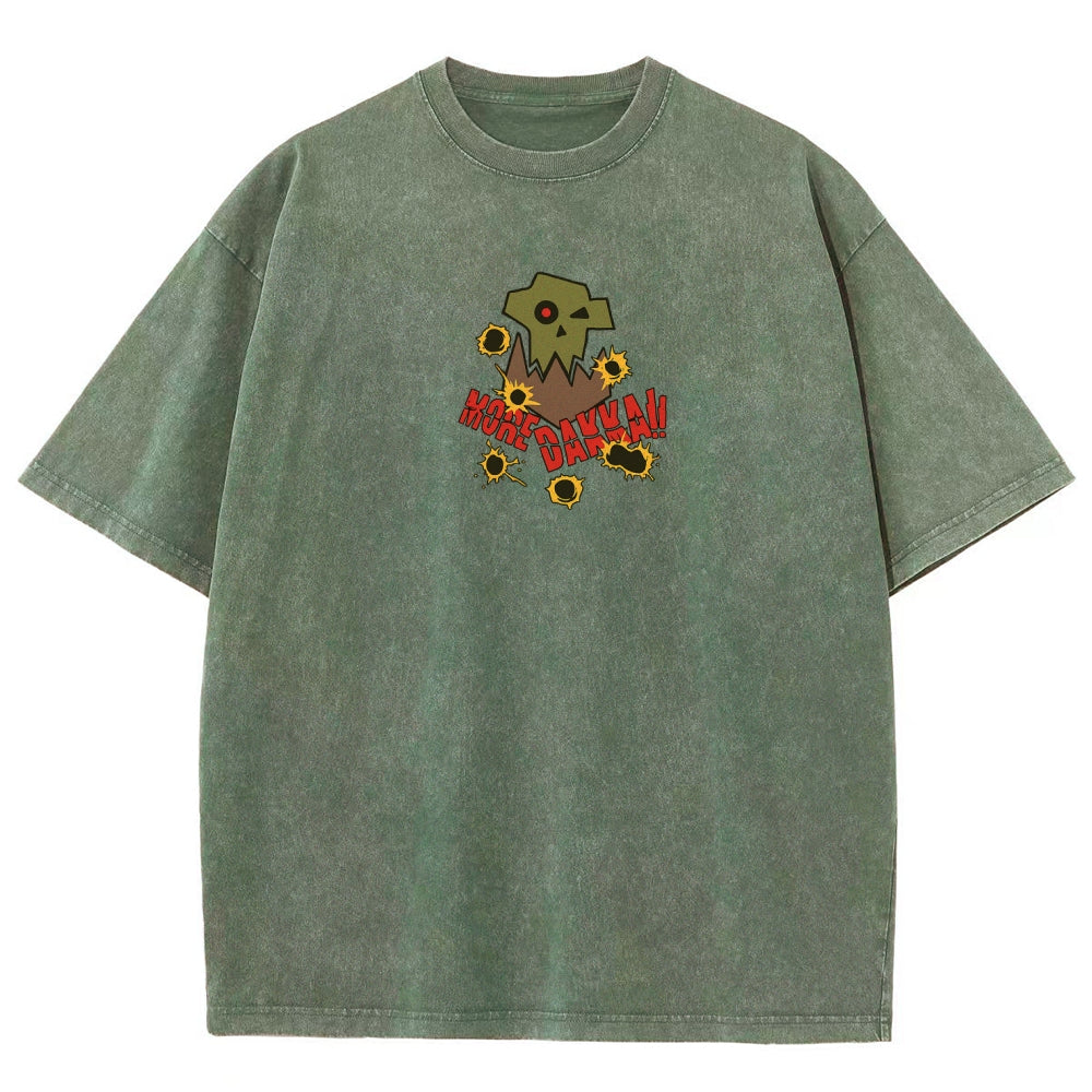 Vintage Casual Washed T-Shirt 丨WH40K