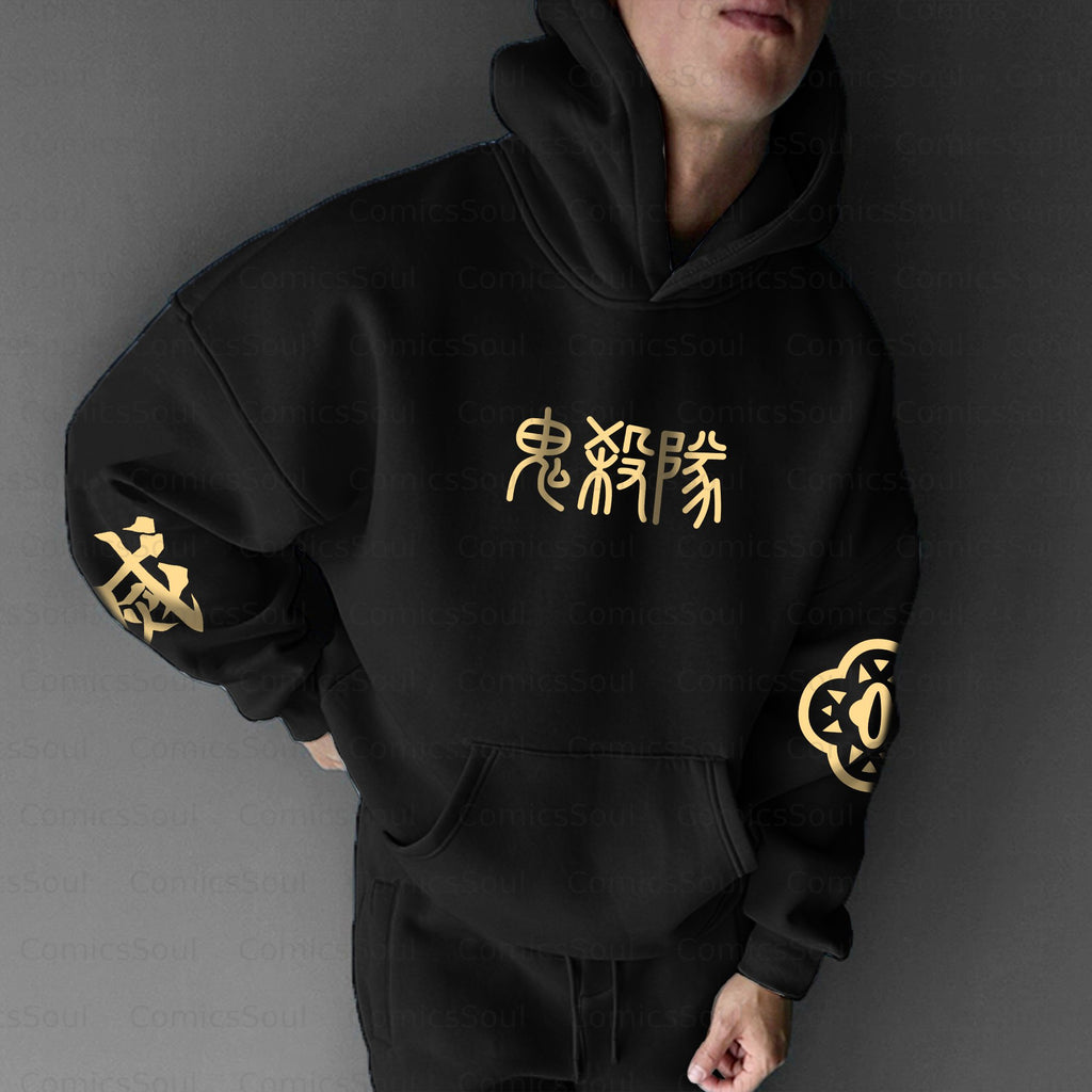 Unisex Anime Graphic Streetwear Vintage Plush Hoodie| KNY