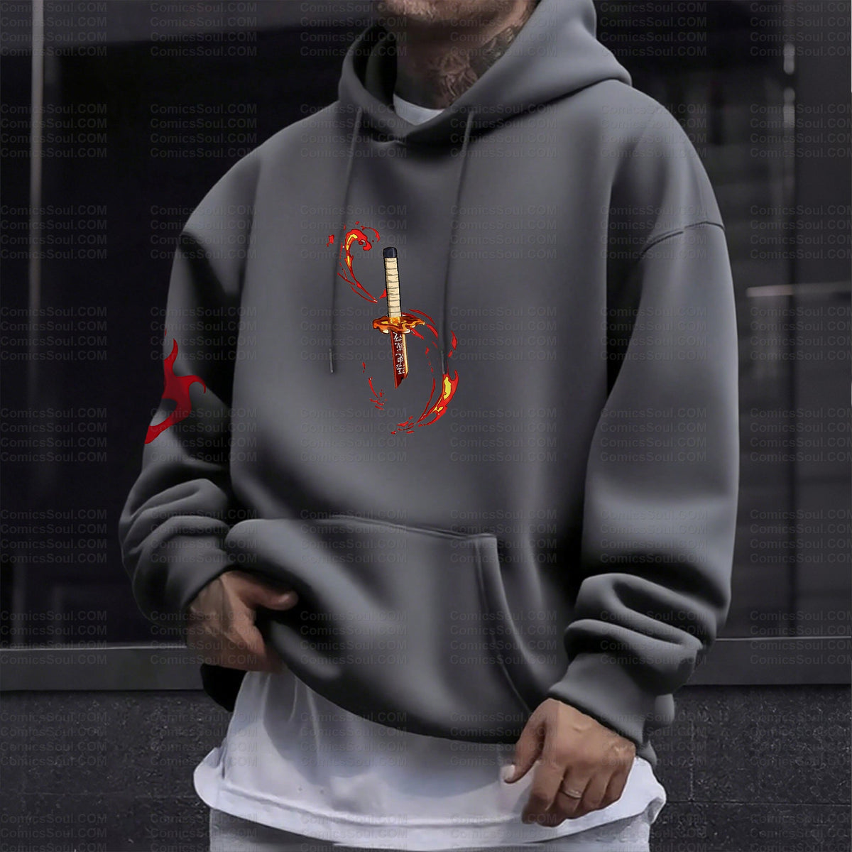 Unisex Graphic Streetwear Vintage Plush Hoodie