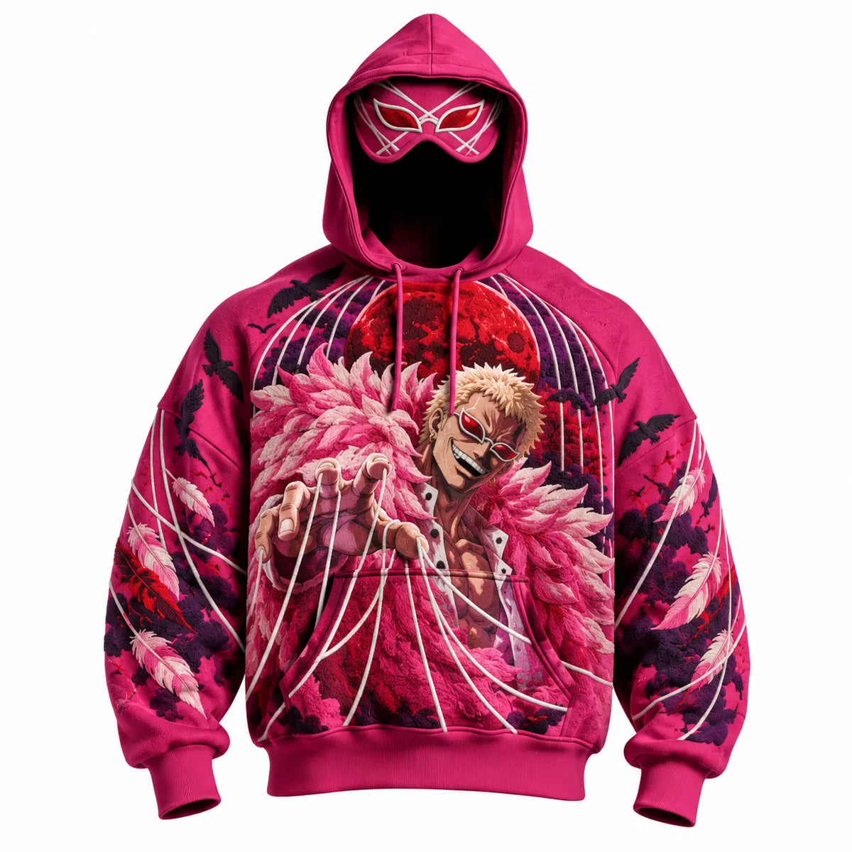 Halloween Anime-Print Hoodie