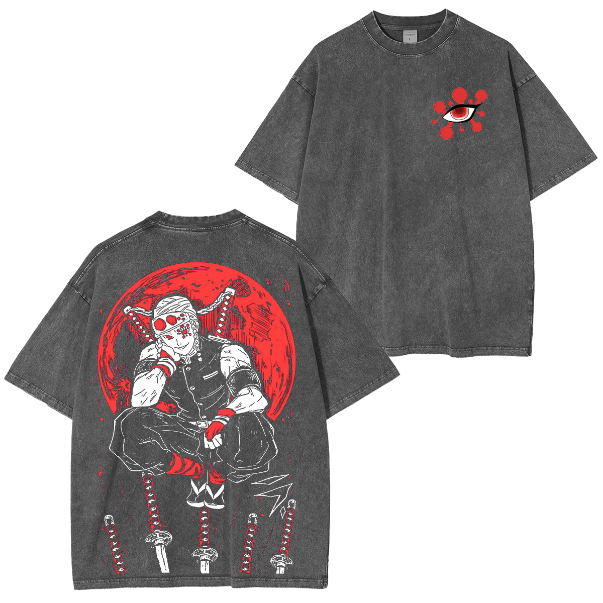 Tengen Uzui,KNY Anime Unisex Washed T-Shirt