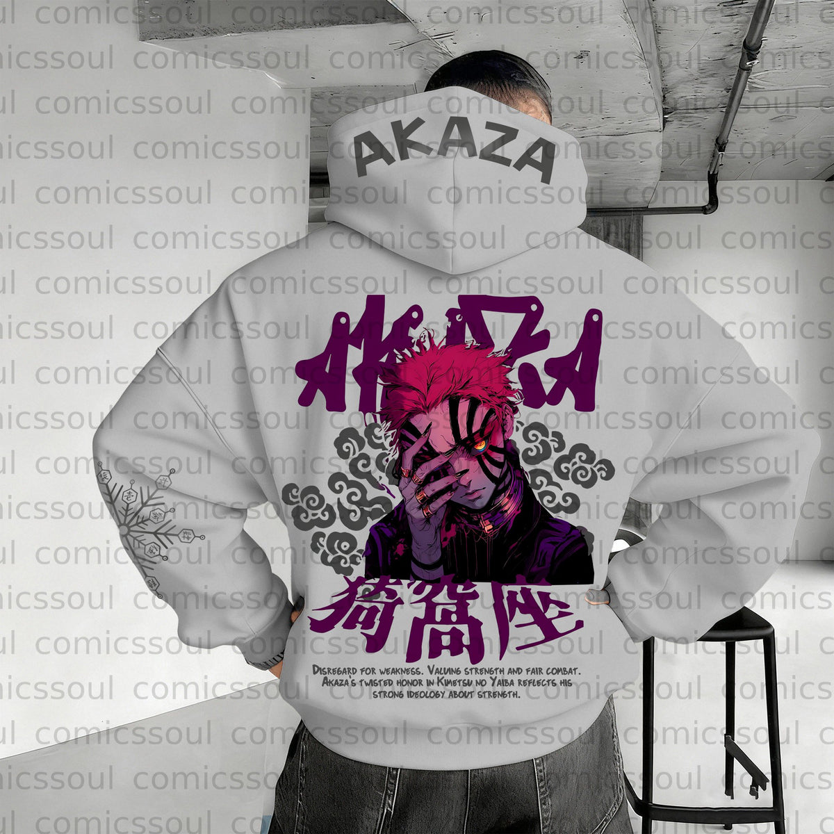 Unisex Anime Graphic Streetwear Wintage Plush Hoodie