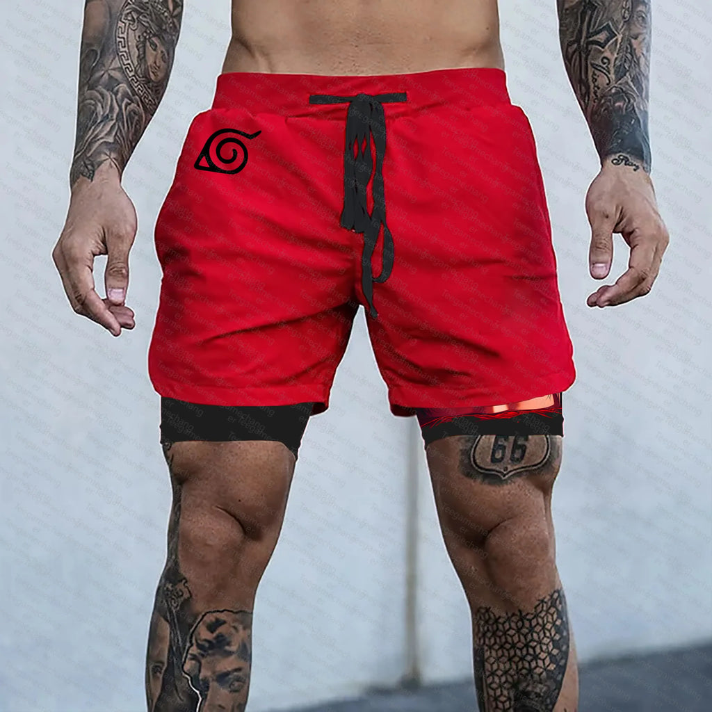 Unisex Naruto Anime Graphic Streetwear Shorts
