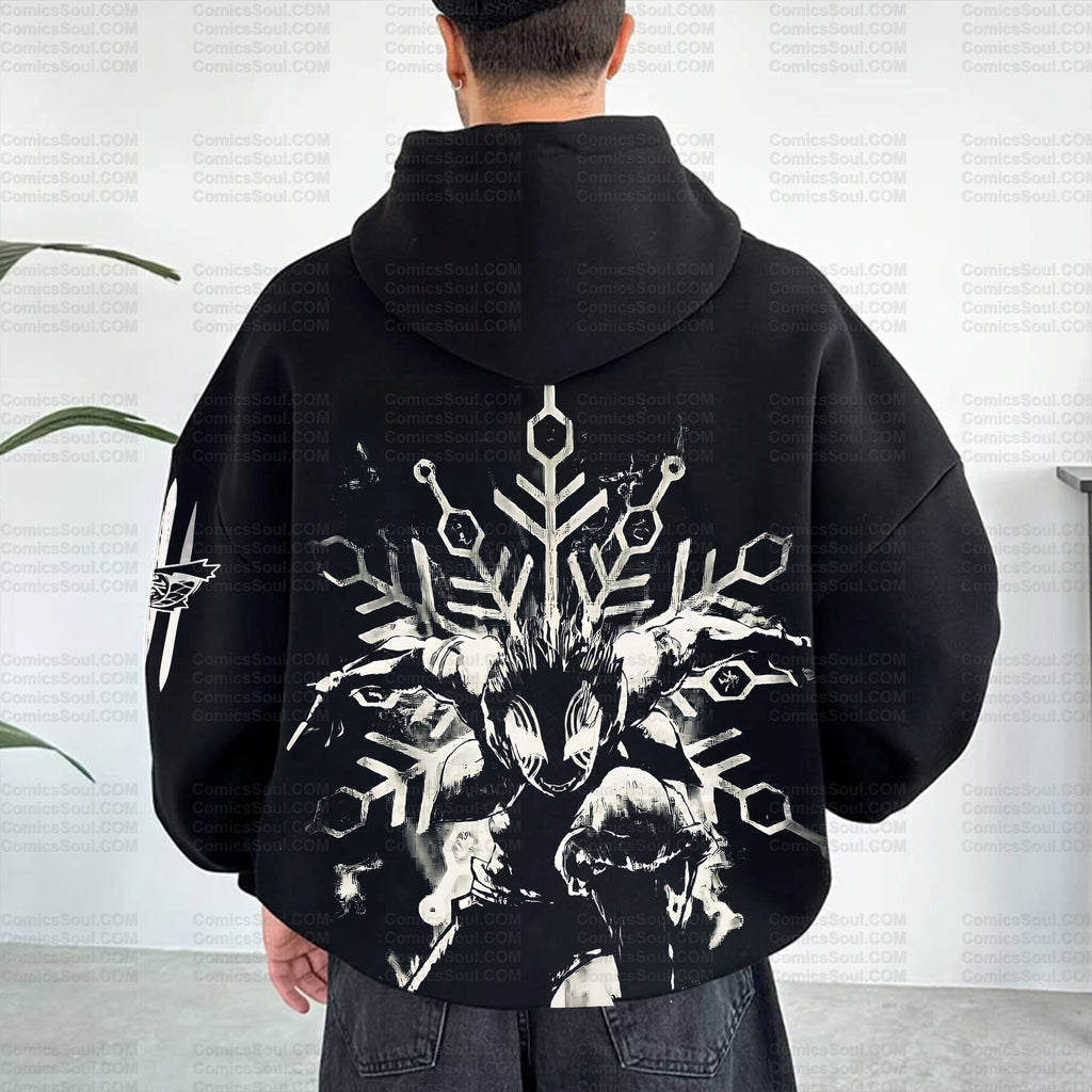 Unisex Graphic Streetwear Vintage Plush Hoodie