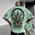 Unisex Short-Sleeve Corduroy T-Shirt With Anime Print