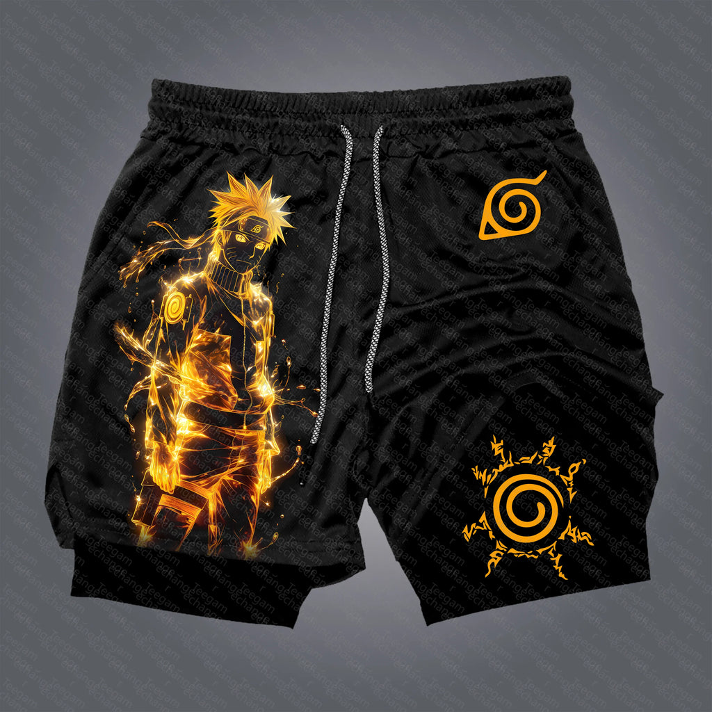 Unisex Naruto Anime Graphic Streetwear Shorts