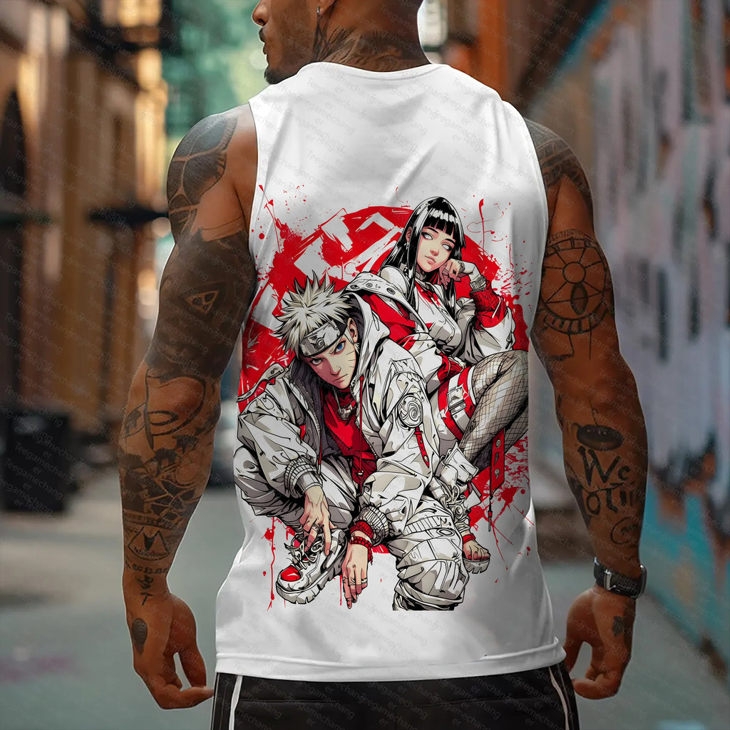Unisex Anime Graphic Streetwear Tank Top
