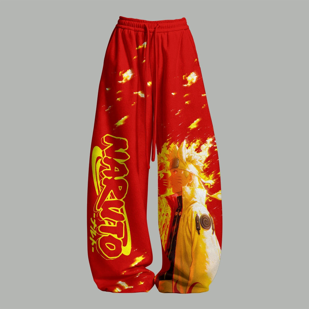 NARUTO Women T-Shirt  & Elasticated Trousers Two-Piece Set | Anime Graphic