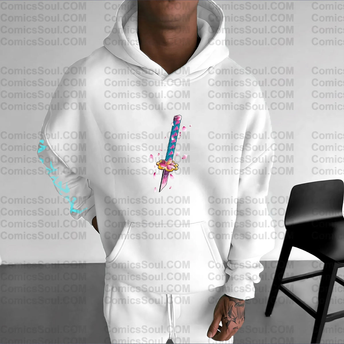 Unisex Anime Graphic Streetwear Vintage Plush Hoodie| KNY