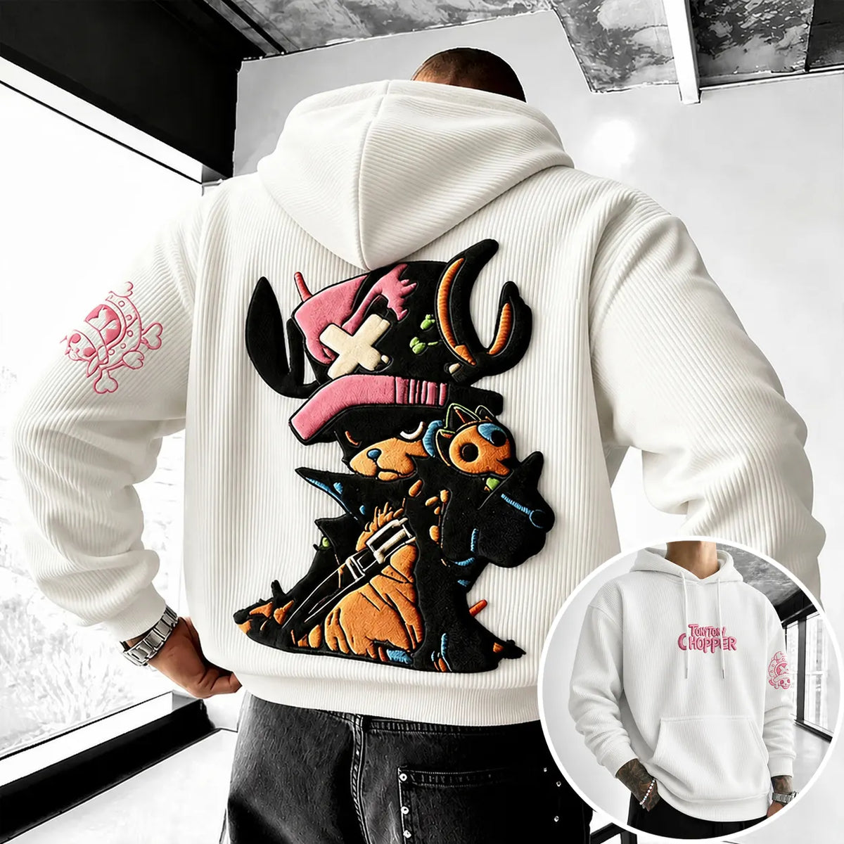 Unisex Anime-print Hoodie