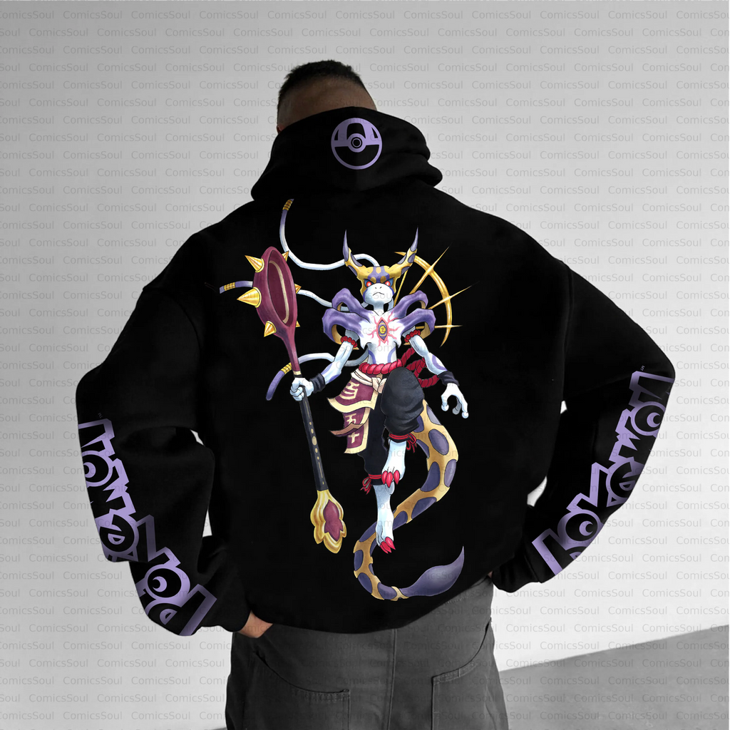 Unisex Anime Inspired Vintage Plush Hoodie