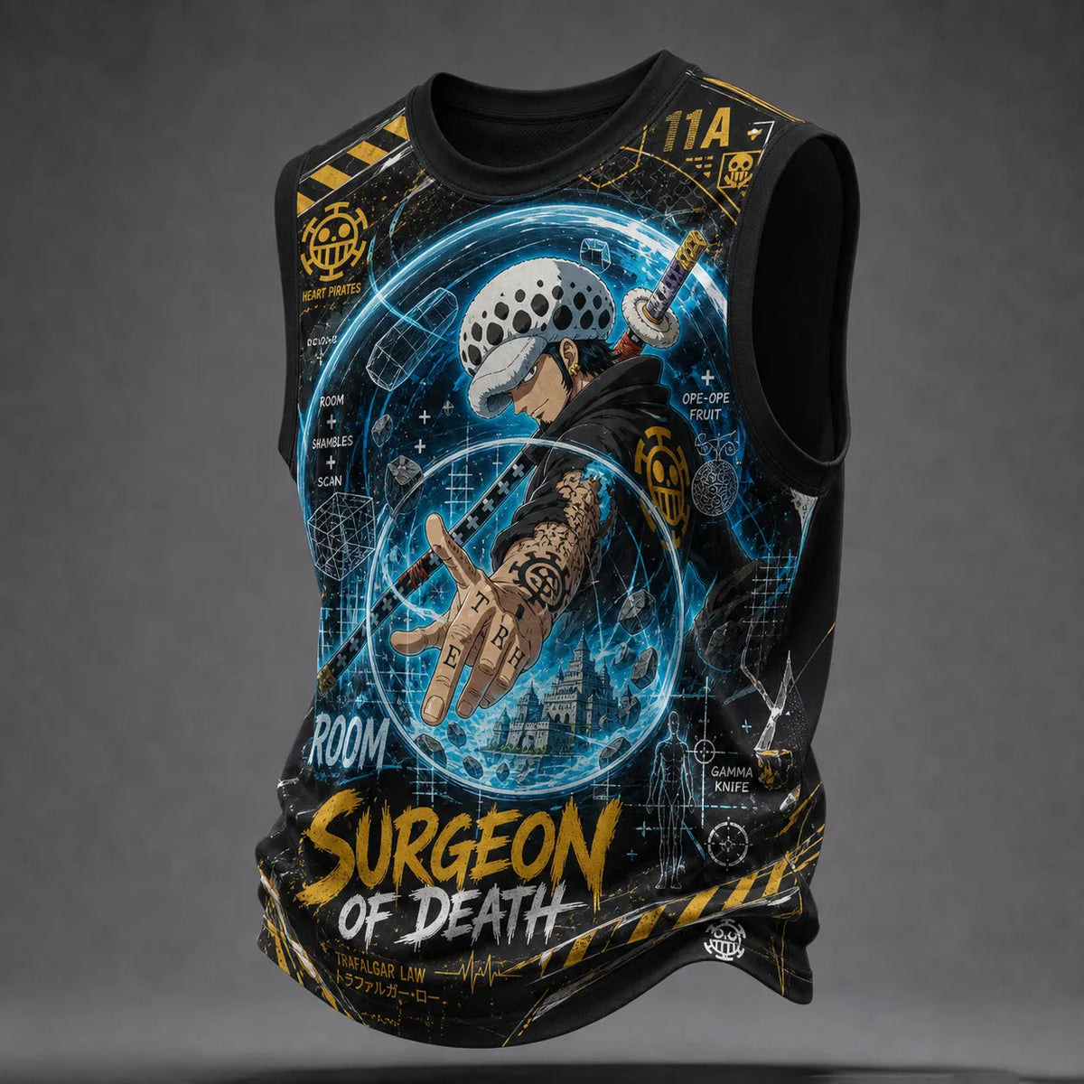 Pirate Crew Graphic Crew-Neck Tank Top