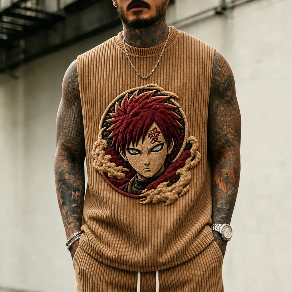 Unisex Anime-print Tank Top