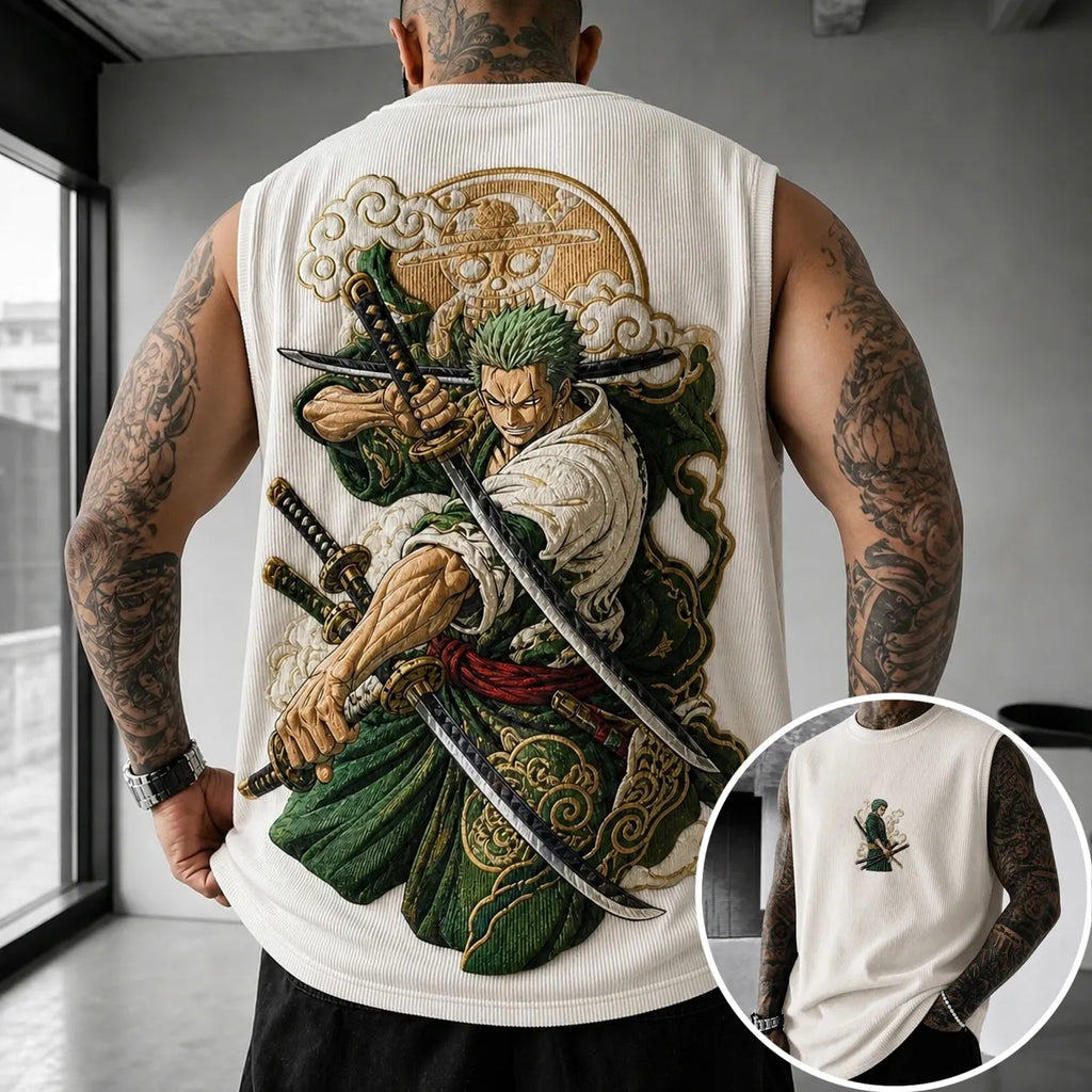 Unisex Anime-print Tank Top