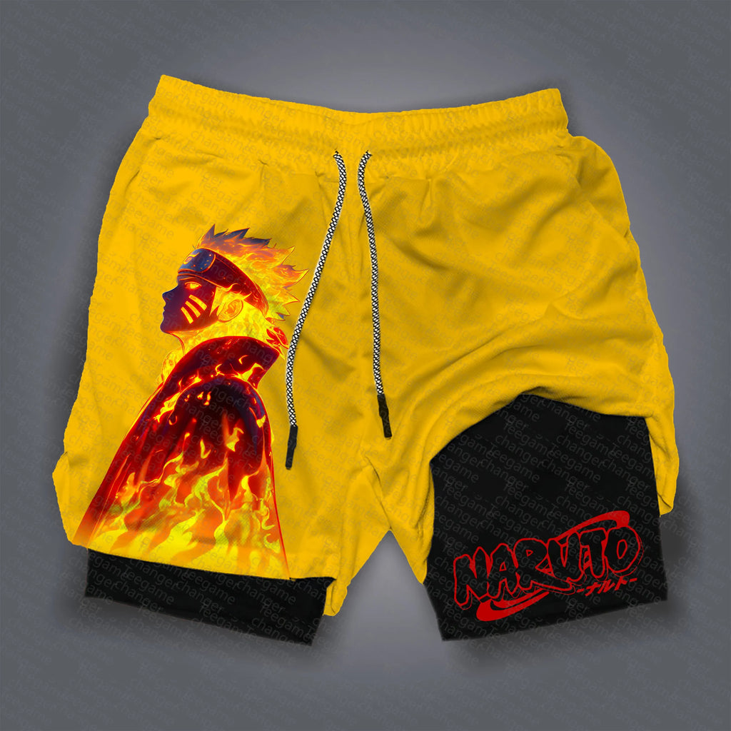 Unisex Naruto Anime Graphic Streetwear Shorts