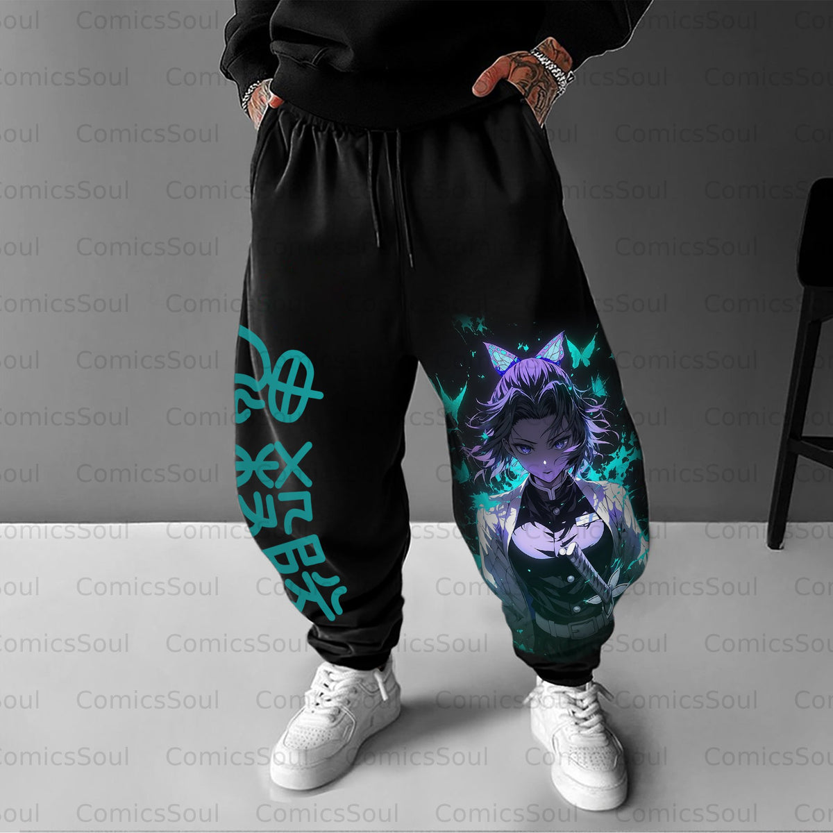Unisex Anime Inspired Vintage Pants