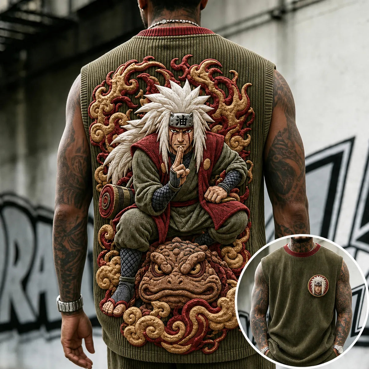 Unisex Anime-print Tank Top
