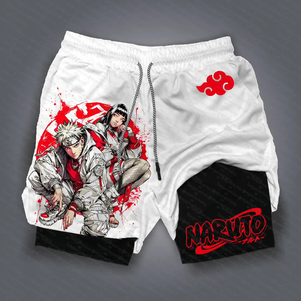 Unisex Naruto Anime Graphic Streetwear Shorts