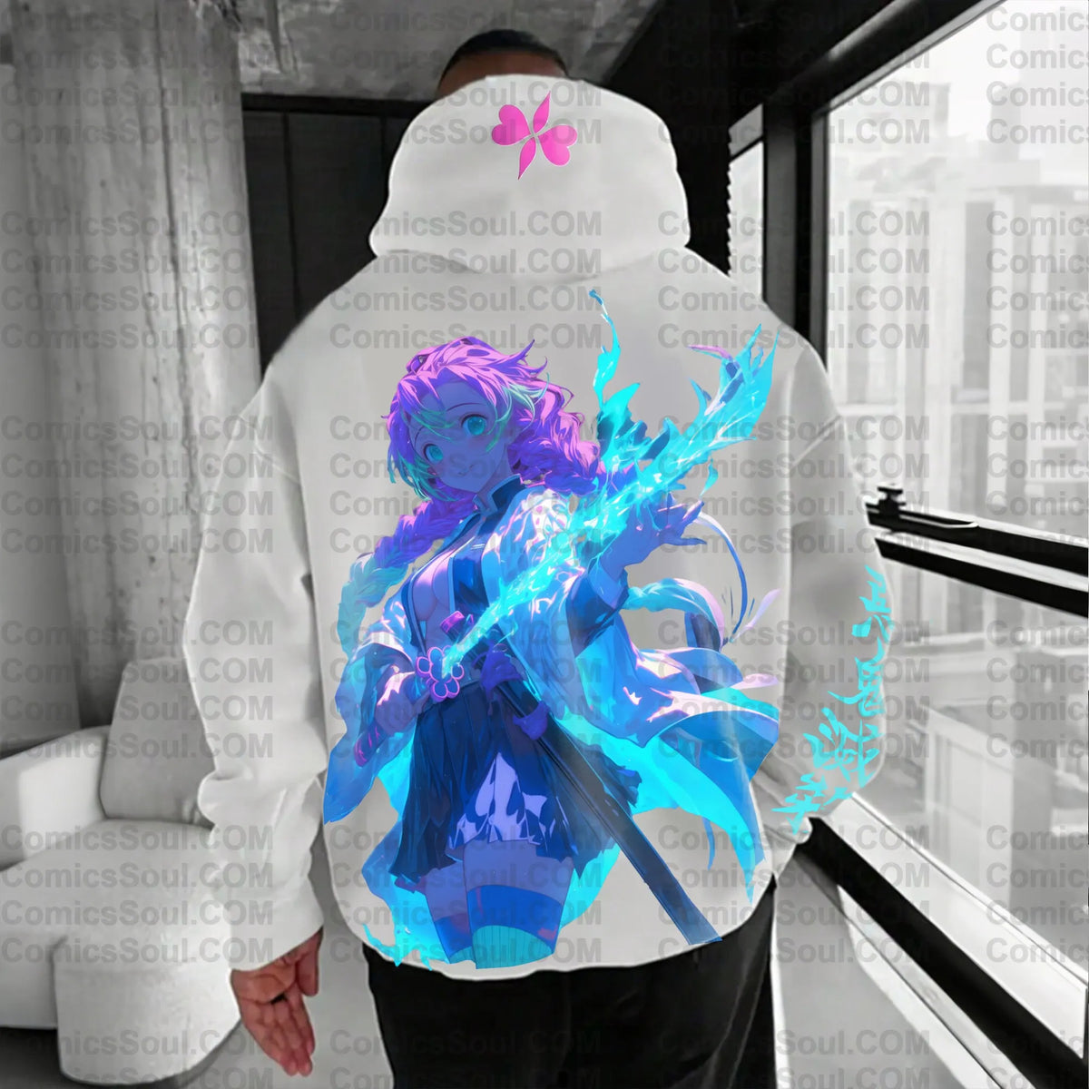 Unisex Anime Graphic Streetwear Vintage Plush Hoodie| KNY