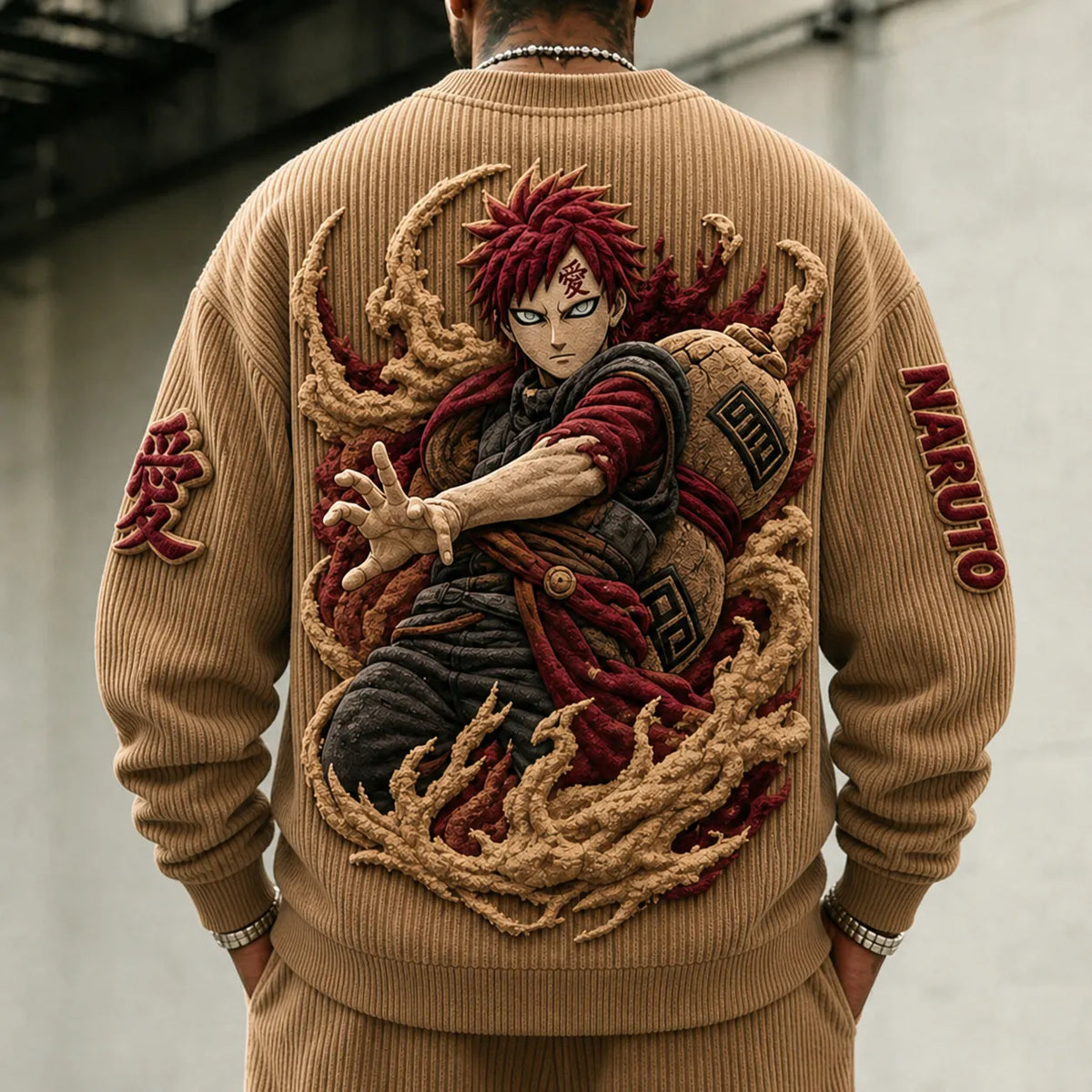Unisex Anime-print Crewneck Sweatshirt