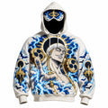 Halloween Anime-Print Hoodie