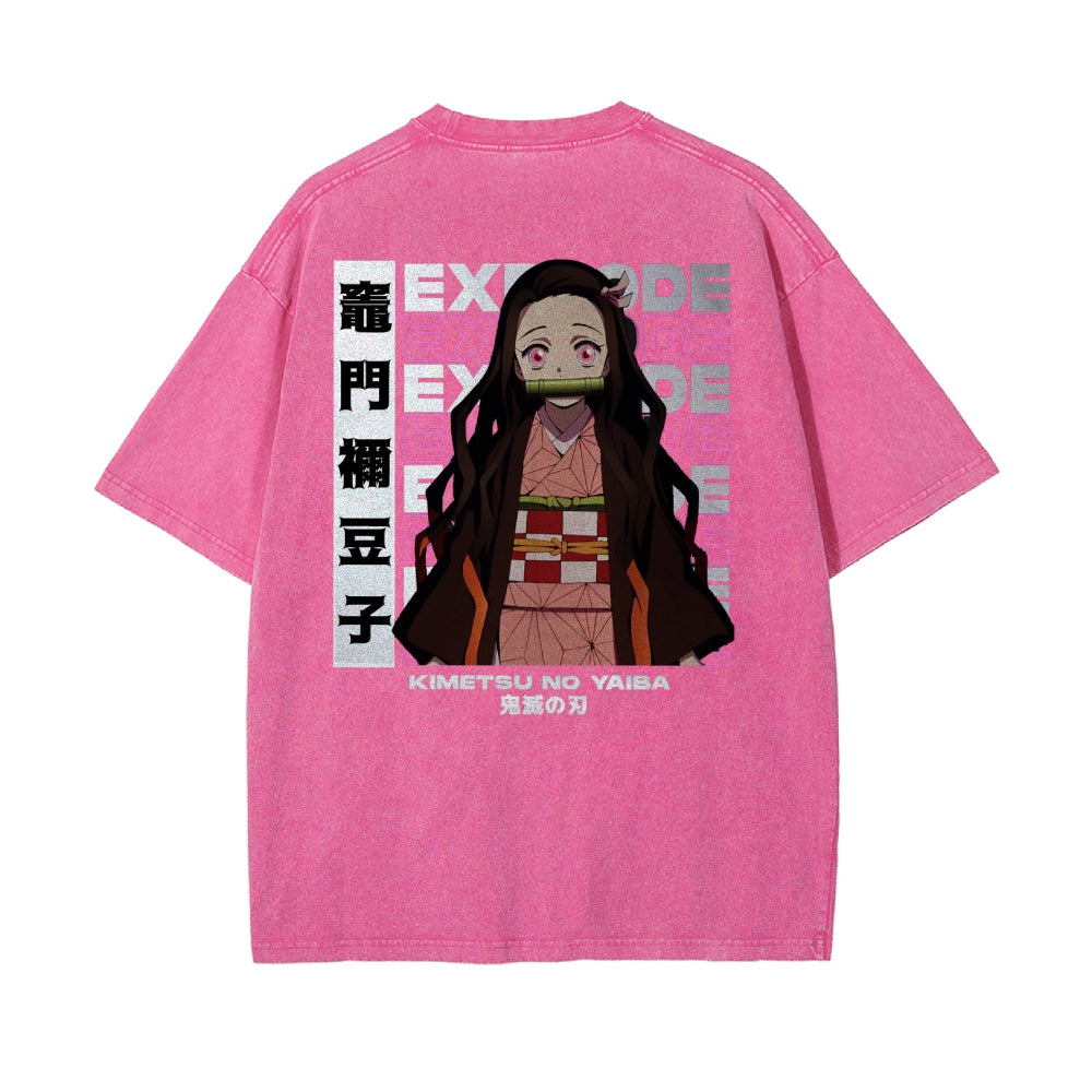 OG Nezuko Kamado Vintage Oversized T-Shirt | KNY