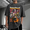 Unisex Anime Inspired Vintage Washed T-Shirt丨Comicssoul