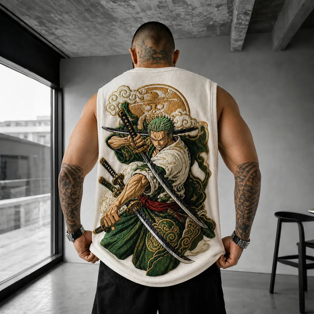 Unisex Anime-print Tank Top