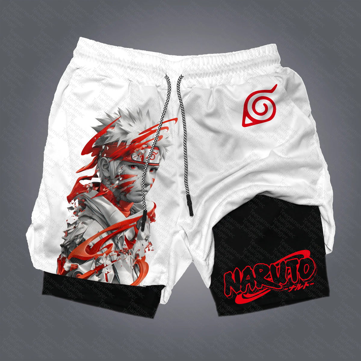 Unisex Naruto Anime Graphic Streetwear Shorts
