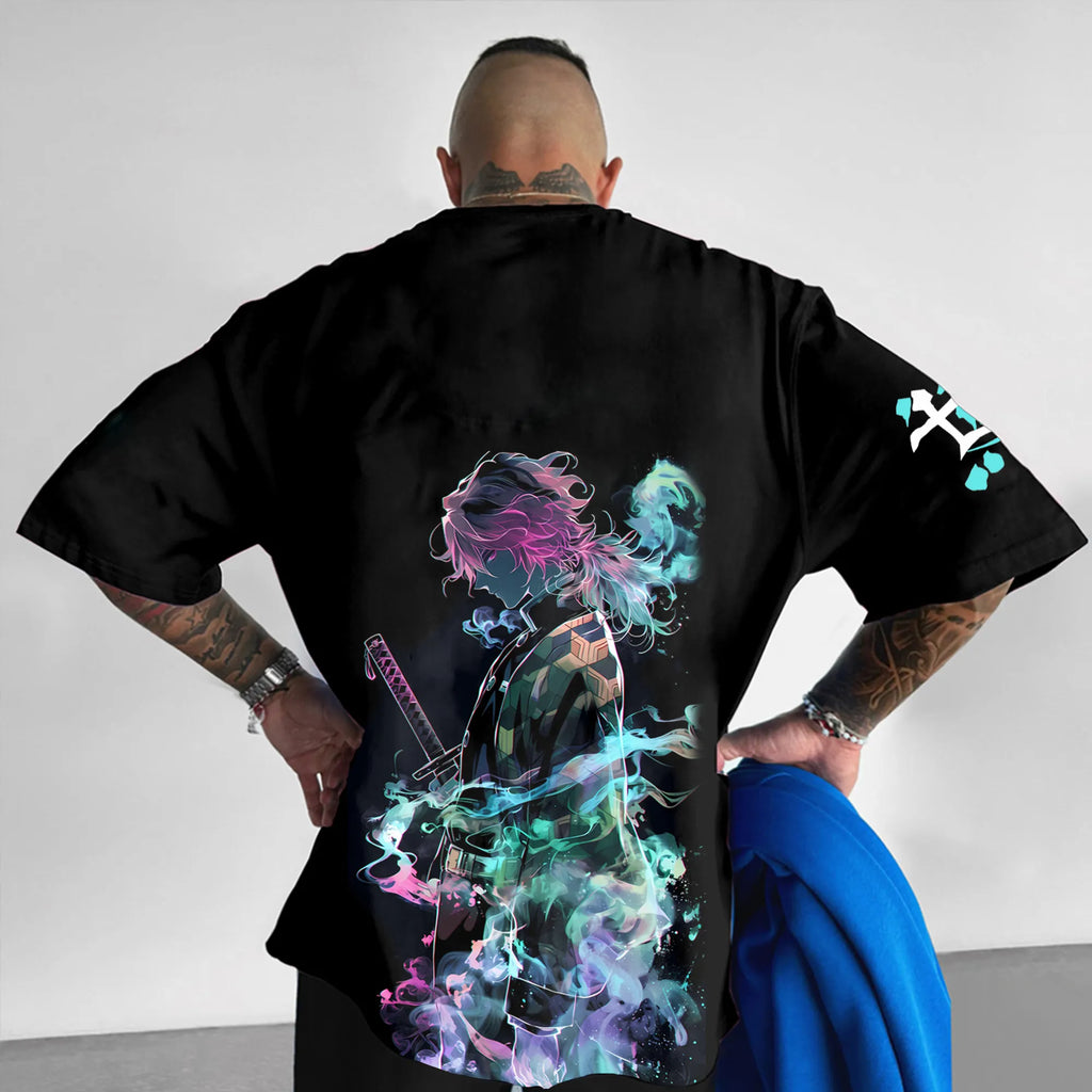 Unisex  " Demon slayer " Anime Inspired Vintage T-Shirt| KNY