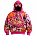 Halloween Anime-Print Hoodie