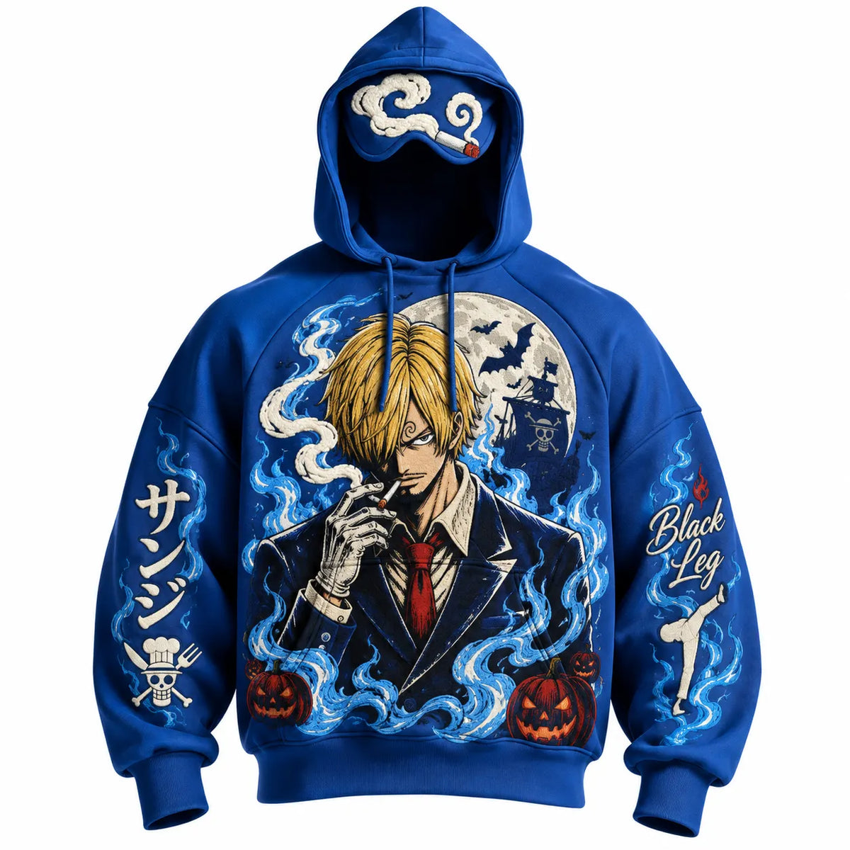 Halloween Anime-Print Hoodie