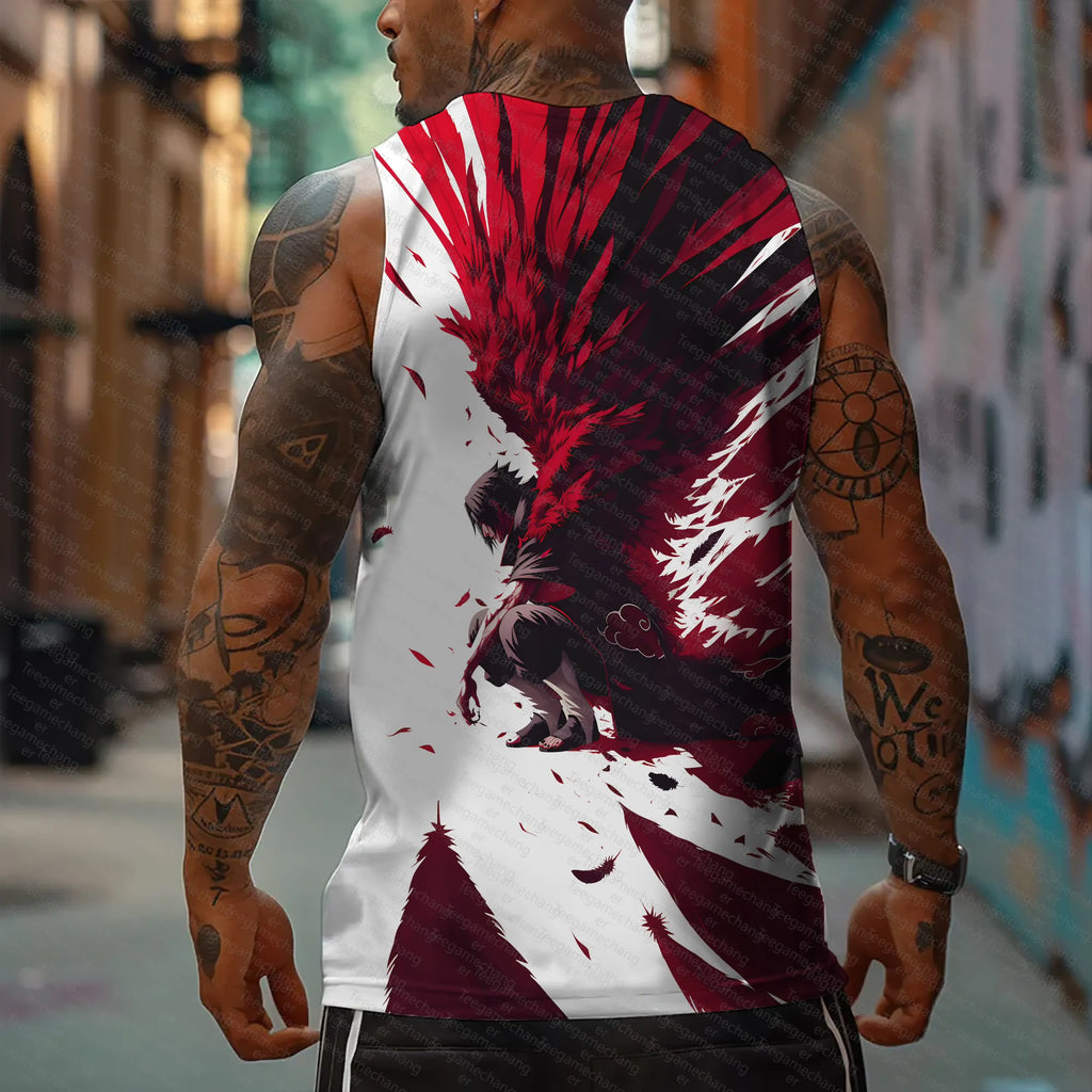 Unisex Naruto Anime Graphic Streetwear Tank Top