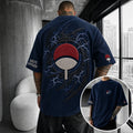 Unisex Anime-Style Retro Corduroy Oversized T-Shirt