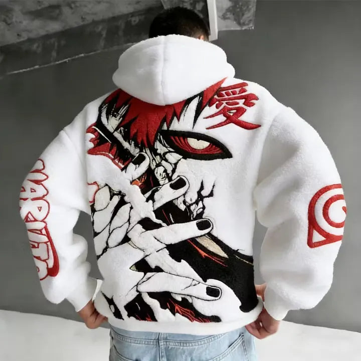 Color Blocked Plush Hoodie
