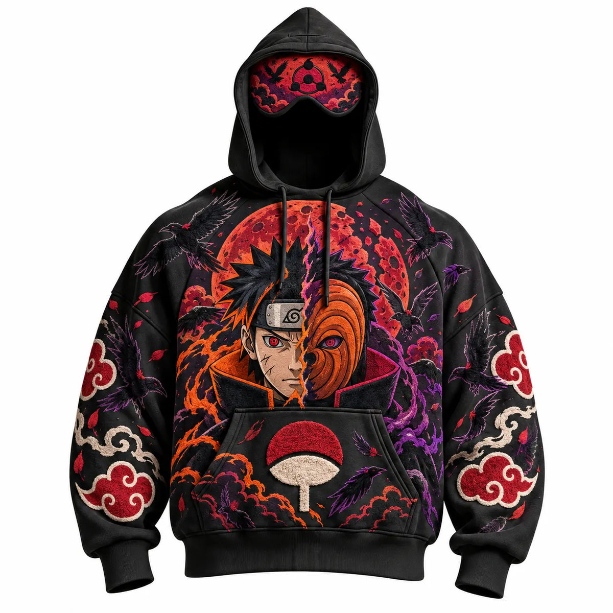 Halloween Anime-Print Hoodie