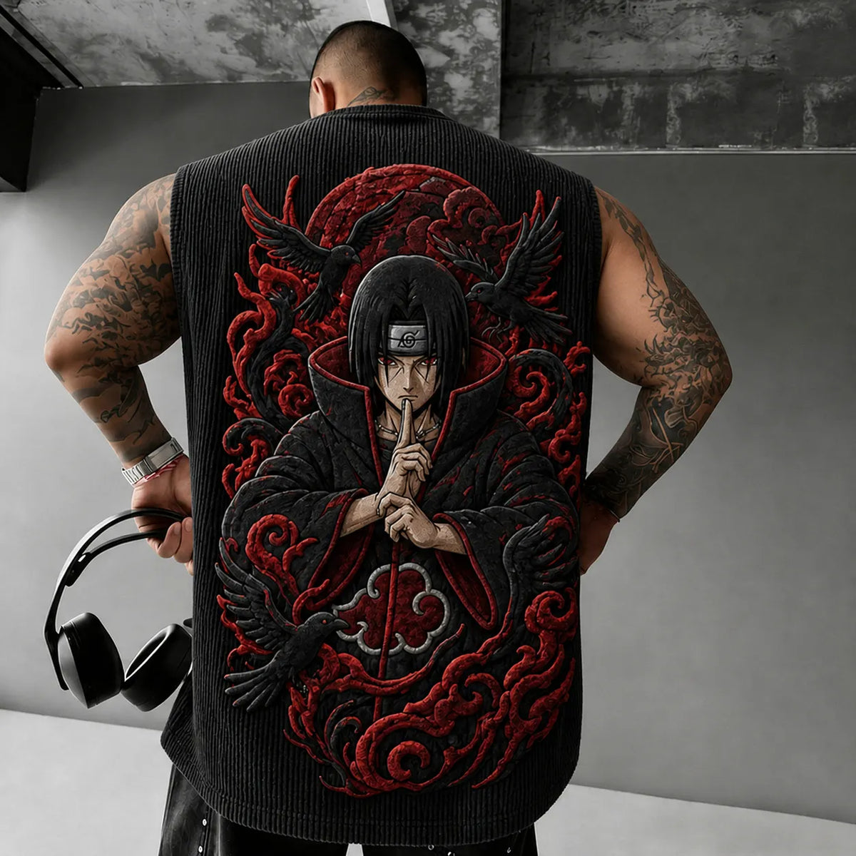 Unisex Anime-print Tank Top