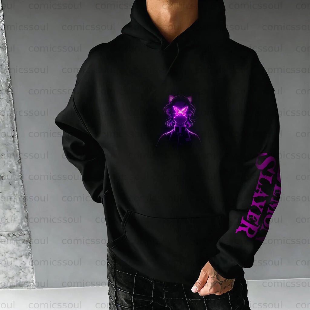 Unisex Anime Graphic Streetwear Vintage Hoodie