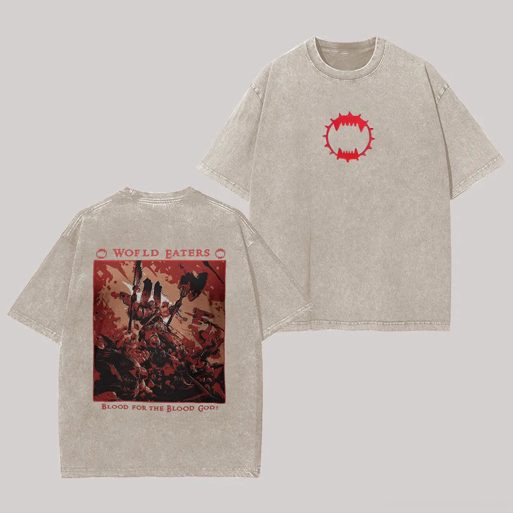 World Eaters Printed Unisex Washed T-Shirt